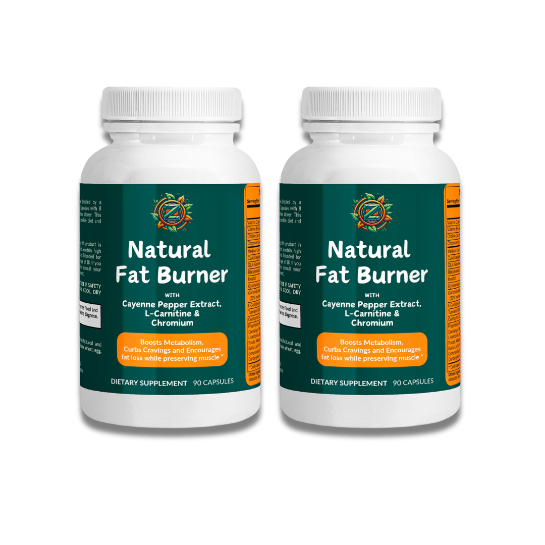 Zukra Energy Natural Fat Burner - Two-Bottle Bundle for Extended Support of Fat Burning and Energy Boosting.